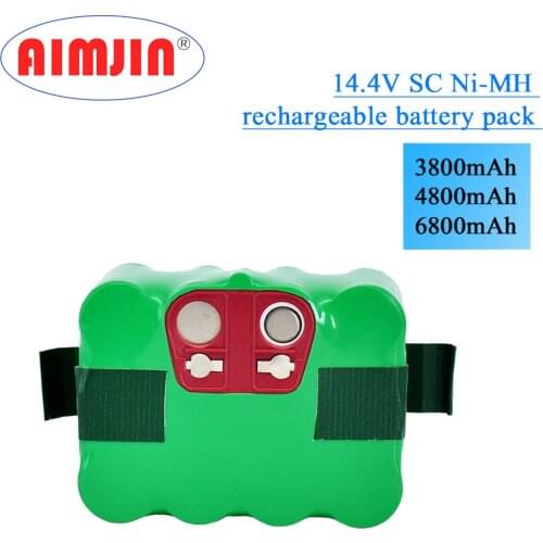 14.4V 3800/4800/6800mAH SC Ni-MH Rechargeable Battery Pack Vacuum Cleaner Sweeping Robot for KV8 XR210 XR510 XR210A XR210B XR510