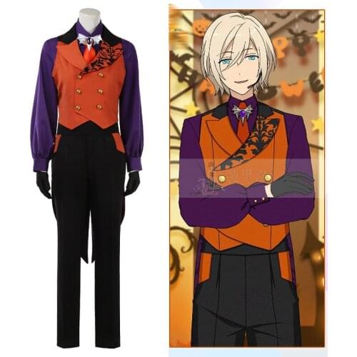 Anime Ensemble Stars2 All members Cosplay Pumpkin color Halloween party costume customization