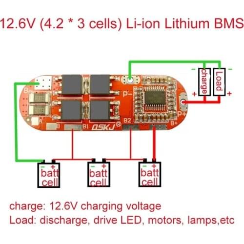 BMS 1S 2S 10A 3S 4S 5S 25A BMS 18650 Li-ion Lipo Lithium Battery Protection Circuit Board Module PCB PCM 18650 Lipo BMS Charger