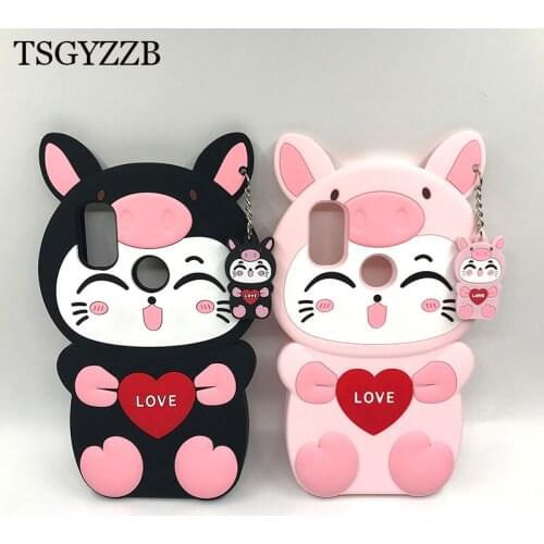 For Xiaomi Redmi 5 Plus Case Redmi Note5 Note 5 Pro 3D Cute Couple Cat Silicone Case For Xiomi Xiaomi Redmi 5Plus Phone Cover