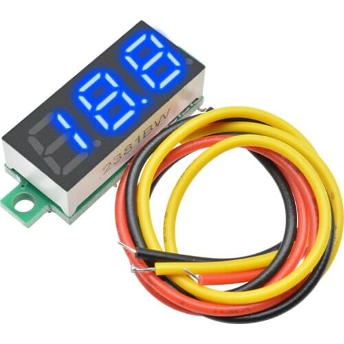 DC 0-100V LED Display Digital Mini Gauge voltage meter Voltmeter 3-Wire Panel Voltmeter Meter 0.28 inch Detector Monitor Tools