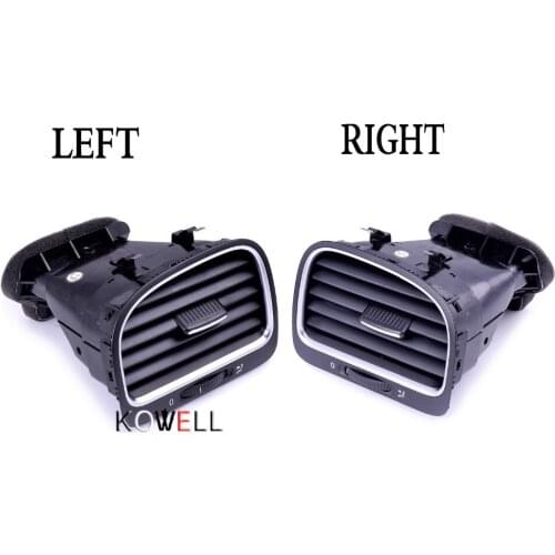 For GOLF 6 GTI MK6 2009-2013 5KD 819 704/703 R+L Pair Side Dashboard Air Conditioning Outlet Armrest Air Vent Assembly VENTS