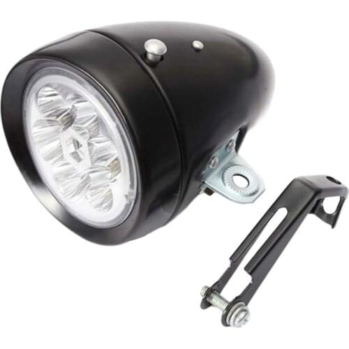 Retro Bicycle Lamp 6 LED Adjustable Headlamp For Mountain Bike Rainproof Design High Brightness Surface