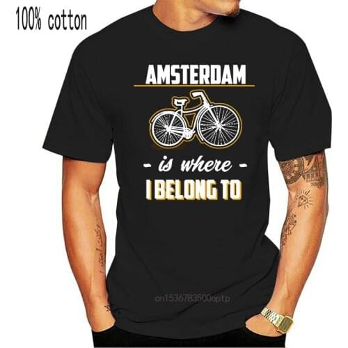Funny Amsterdam Netherlands T Shirt Men Cotton Men And Women T-Shirts O Neck Short-Sleeve