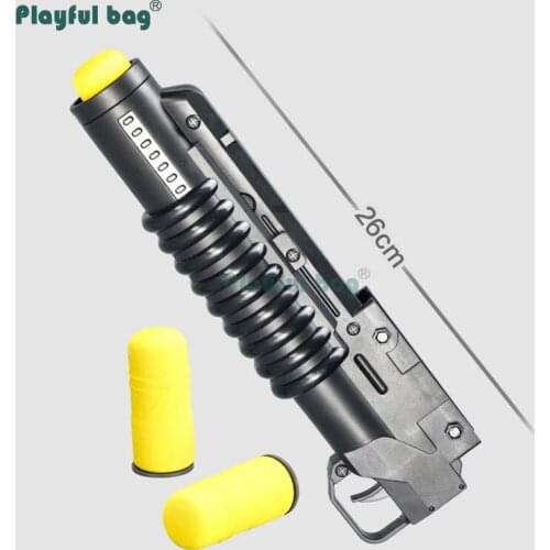 Playful bag M416 Foam bullet launcher Tactical DIY Down hanging CS accessories Soft balls launcher CS game toys AQA88