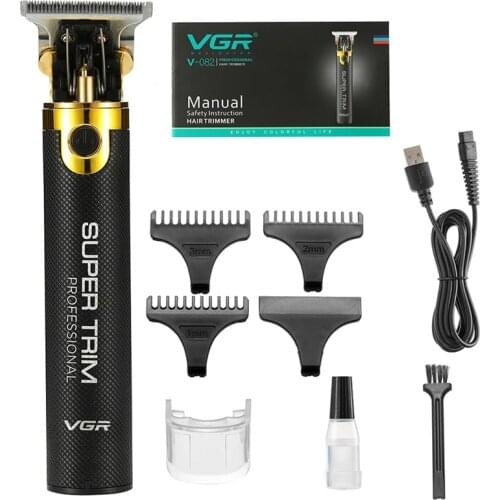 Spot VGR V-082 Zero Distance Adjustable Professional Rechargeable Metal Hair Clipper Salon Home Hair Clipper Hairdressing Razor