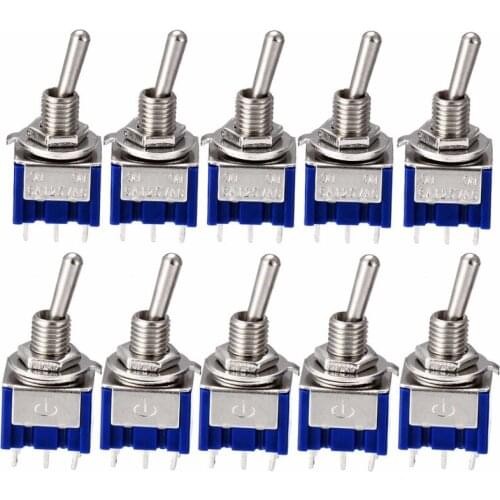 Mini toggle switch Single/double Rocker Copper contact pin momentary interrupteur ON/OFF Position Latching controlling device