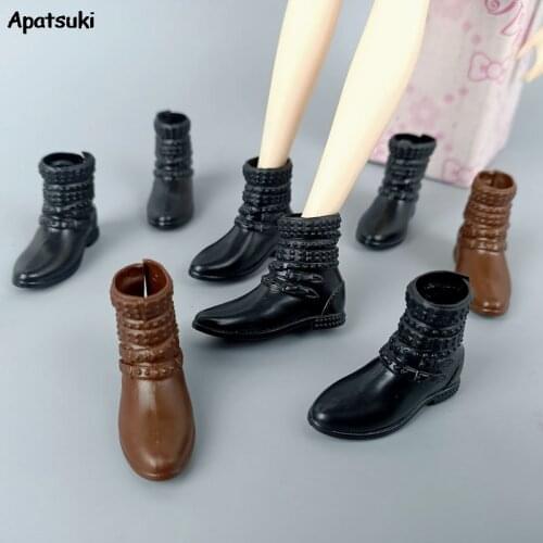 Flat Fashion Bootie Dolls Accessories Shoes For Barbie Doll Short Boots For Blythe 1/6 BJD Dollhouse Kids & Baby DIY Toy