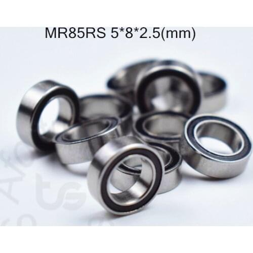 MR85RS 5*8*2.5(mm) 10pieces free shipping bearing ABEC-5 Rubber Sealed Miniature Mini Bearing MR85 MR85RS