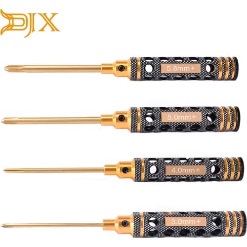 DJX 4pcs Phillips Screwdriver Tools Kit Set 3.0mm 4.0mm 5.0mm 5.8mm for RC FPV Car Boat Airplane