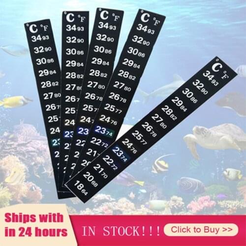 1pcs Stick-on Digital Aquarium Accessoires Fish Tank Fridge Thermometer Sticker Temperature Measurement Stickers Tools