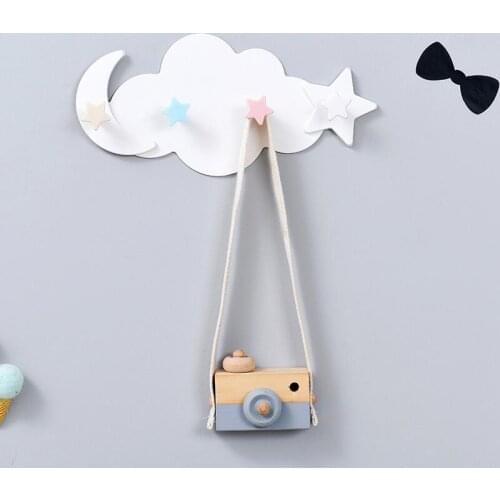 Traceless ABS Star Moon Cloud Wall Hooks Rack Hanger Hook Multifunction Home Bathroom Behind Door Hang Racks