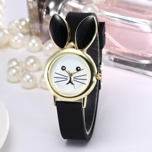 2019 New Lovely Silicone Childrens Watches Creative Cartoon Watches Girls Sport Watch Kids Wristwatches Black Christmas Gifts