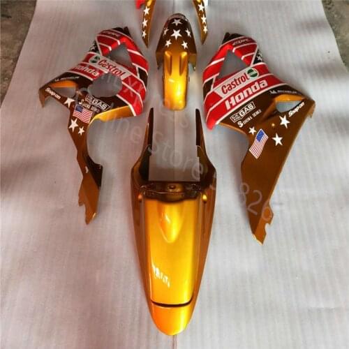 Motorcycle Fairing CBR900 900RR Fairing Kit For Honda CBR954RR 2002-2003 CBR900RR 954 02 03 golden yellow red Fairing