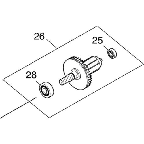 Genuine Armature For Makita 519448-0 DSP600 DSP601