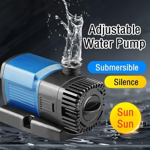 Submersible Pump Ultra-Quiet Water Fountain Pump High Lift Circulating Pump for Fish Tank Pond Aquarium Hydroponics