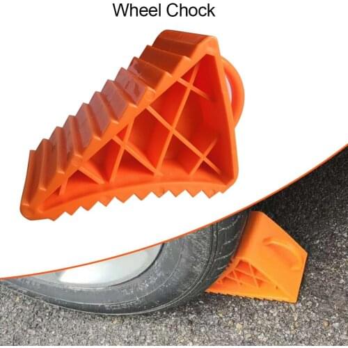 Portable Wheel Chock Heavy Duty Plastic Wheel Chock Tire Stoppers For Car Trailer Truck RV Car Truck Scooter Bike Motorcycle