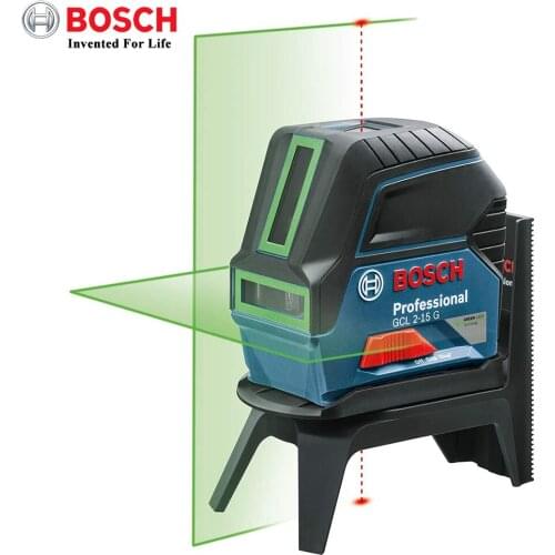 Bosch Professional Cross Line Laser GCL 2-15 G Laser Level 2 Line 2 Point Green Lazer Level With Self-levelling Nivel Laser
