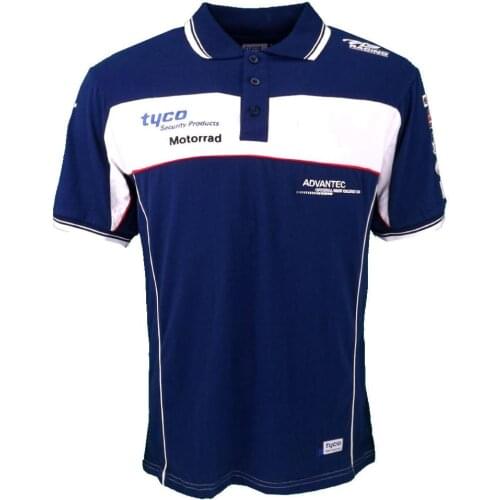 Motorbike Polo Shirt Motorrad T-shirt For BMW Street Moto Off Road Mens Cotton Shirts Motorcycle Motocross Polo