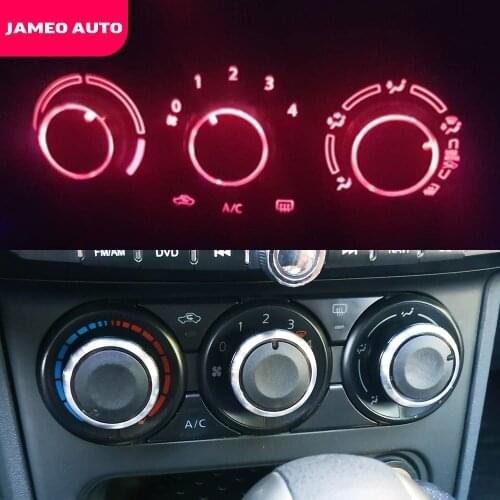 Jameo Auto A/C Air Conditioning Knob for Honda Old Fit 2002 - 2010 AC Car Heat Control Knobs Aluminum Alloy Accessories