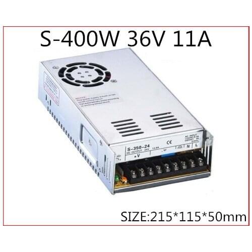 S-400-36 400W 36V 11A Single Output Switching power supply for LED Strip light AC-DC