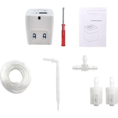 Automatic Irrigation System Double Pump Timed Watering Device Plant Watering Device With 20pcs Ground Insertion