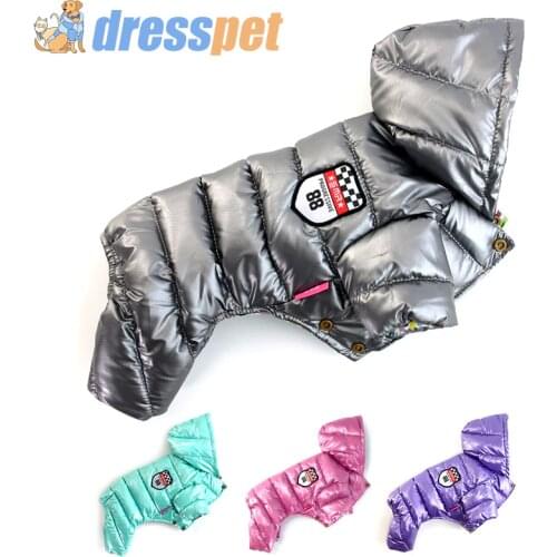 Winter Dog Clothes For Small Dogs Pet Warm Down jacket XS/XXL Waterproof Fabric Coat Overalls For Chihuahua French bulldog Coats