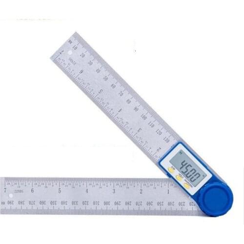0-200mm 8inch Digital Protractor Inclinometer Goniometer Level Measuring Tool Electronic Angle Gauge Stainless Steel Angle Ruler