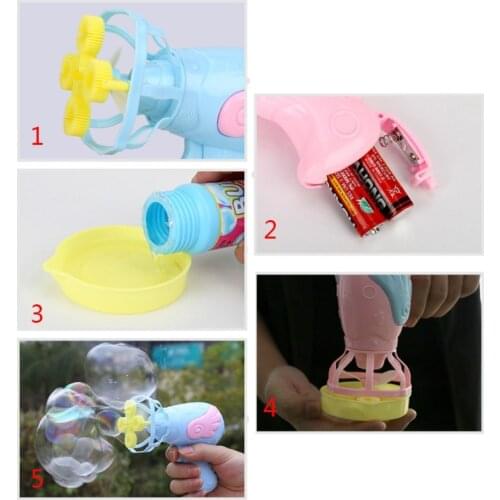 1PC Colorful Mini Fan Automatic Bubble Maker Bubble Toy Dual Heads Bubble Machine Swimming Pool Outdoor Playing Toy 69HE