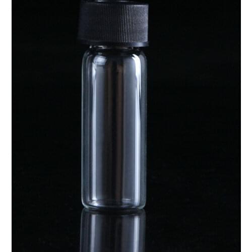 10Pcs 4ml Clear Glass Auto-Sampler Vials Screw Thread Bottle With Lid & Seal
