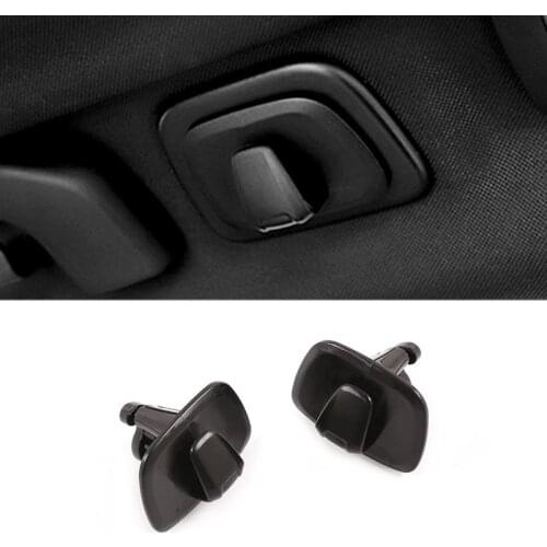 2Pcs Car ABS Interior Roof Hooks Clothes Hanger Hook Trim for Volvo V90 S90 XC40 XC60 XC90 2015-2020