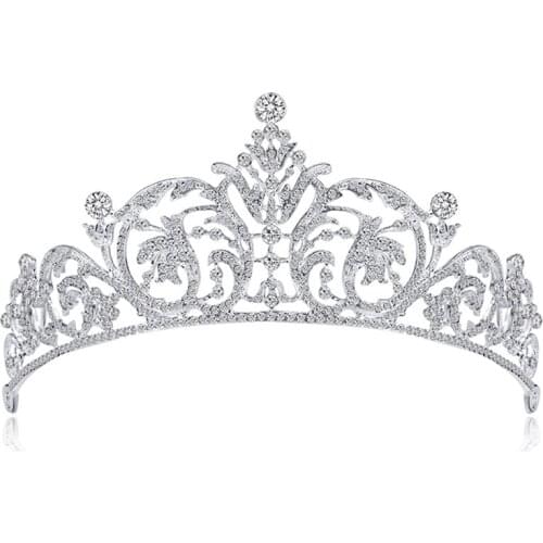 20 PCS /Lot Free Shipping Elegant Wedding Crown for Bridal Headpiece Clear Crystal Bride Tiara Wedding Hair Accessories