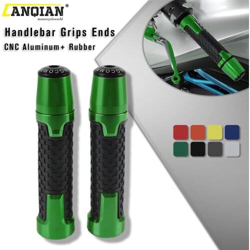 Motorcycle Accessories CNC Aluminum Handlebar Grips Handle Bar Cap End Plugs For KAWASAKI Z650 Z 650 2016 2017 2018 2019 2020