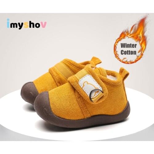Toddler Baby Winter Shoes For Boy Girl Anti-Slip Rubber Booties Chaussure Garcon First Steps Walker Newborn Infant Ankle Boots