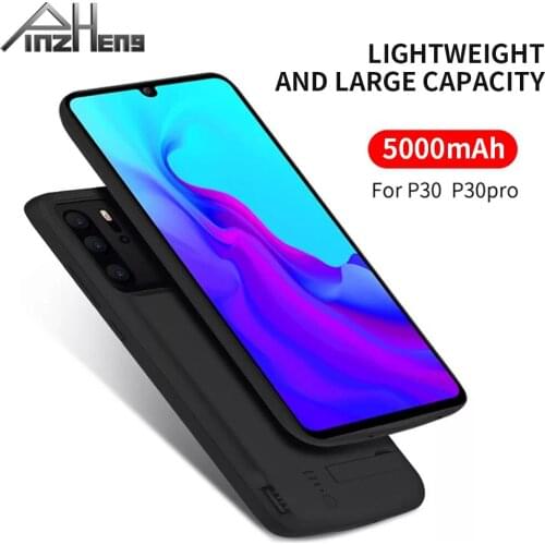 PINZHENG 5000mAh Battery Charger Case For Huawei P30 Charging Case For Huawei P30 Pro 5000mAh Portable Power Bank Charger Cases