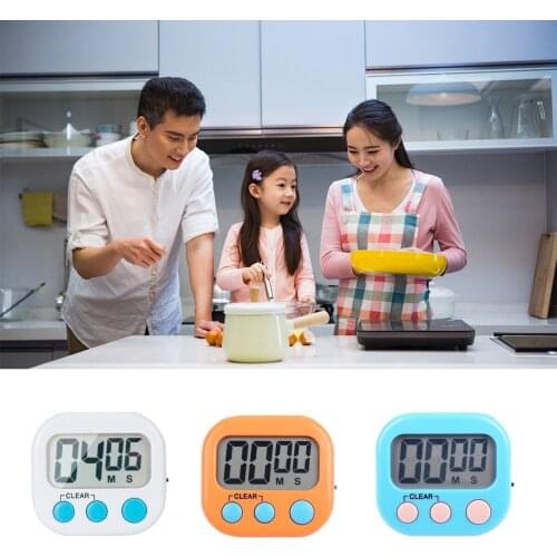 12pcs Digital Kitchen Timer Big Digits Loud Alarm Magnetic Backing Stand with Large LCD Display for Cooking Baking Sports Games