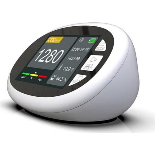 DM125 CO2 Meter Detector PM2.5 PM1.0 PM10 HCHO TOVC Air Quality Index AQI Temperature Humidity Monitor Air Quality Analyzer