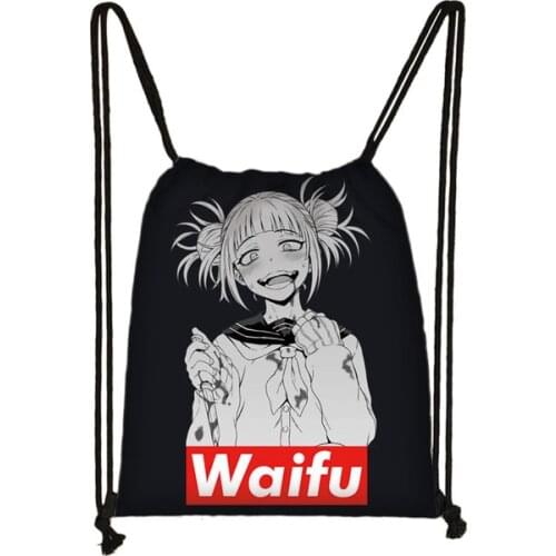 Anime Boku No Hero Academia Print Cartoon Kids Drawstring Backpack Shopping School Traveling Party Bags Gift 38*32CM