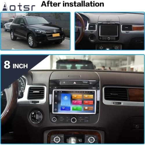 DSP Android 9.0 Car DVD Multimedia player GPS Navigation For VW Touareg 2010-2016 Auto radio stereo head unit tape recorder 64G