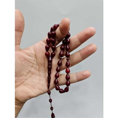 Islamic Tasbih Muslim Rosary Beads 33 Prayer Rosary For Men Bracelet For Men Accessory amber oltu amber stone Handmade Turkey