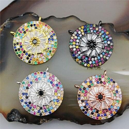 18*18mm 10pcs/lot Fashion exquisite cz pendant, multi-style charm pendant,cubic zirconia micro pave bracelet/necklace component