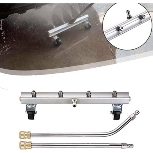 Pressure Washer Under Car Cleaner Car Wash with 45 Degree Angled Wand 4 Spray Nozzle Cleaner for 1/4Inch Connector