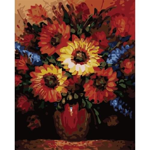 Pianfei Painting By Numbers For Adults Natural Scenery Acrylic Peinture Pair Number Canvas Drawing Diy Landscape Decor Home