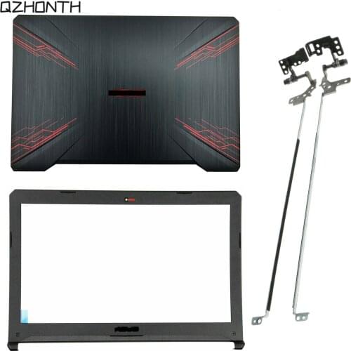 New LCD Back Cover & Front Bezel & Hinges For Asus TUF Gaming FX504 FX504G FX80 FX80G