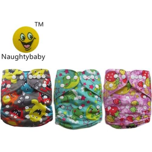 2015 New Design NaughtyBaby Free Shipping One Size Fits All Reusable and Washable Baby Cloth Diaper 20sets/lots