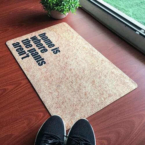 Customize Funny Letter Doormat Entrance Floor Mat Home Is Where The Pants Aren't Non-slip Doormat Machine Washable Drop Shipping