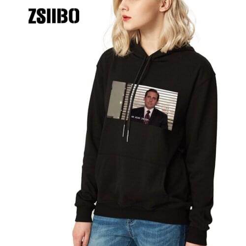 Autumn winter I Am Dead Inside Quotes Funny The Office Michael Scott Unisex Tumblr Grunge Fashion Hoodies & Sweatshirts