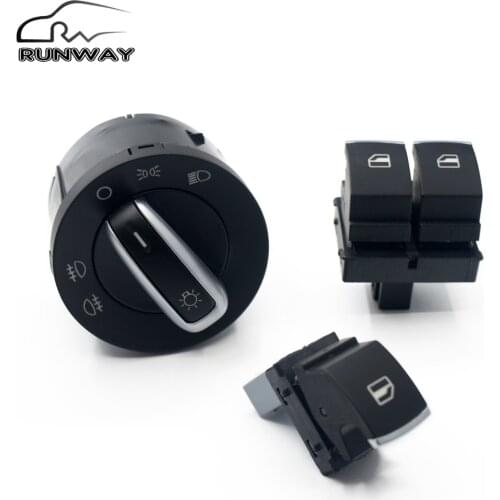 Factory direct sales!Headlight switch Window Switch Button for Volkswagen VW passat B6 Eos Golf 5 6 R32 GTI mk5 mk6 SET