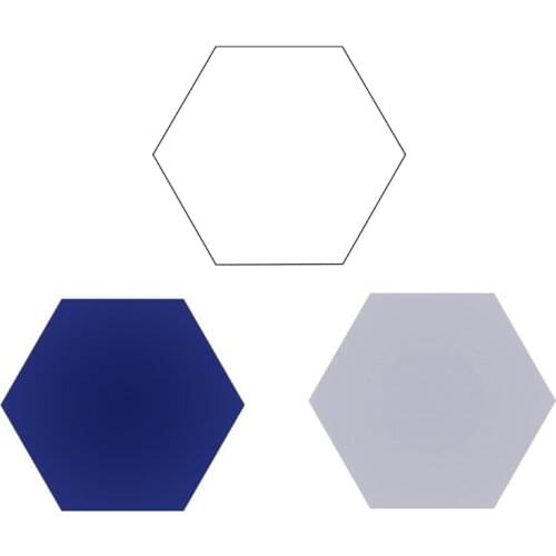 Hexagon Acoustic Absorption Panel Board Polyester Fiber Felt Soundproofing Insulation Pads Beveled Edges Tiles for Wall Decor