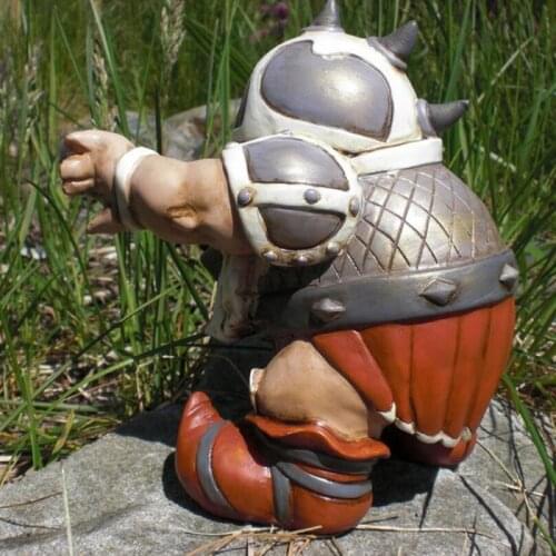 Statues Viking Victor Norse Dwarf Gnome Statue Viking Resin Statue Gardening Crafts Ornaments Decoration Crafts Home Decor